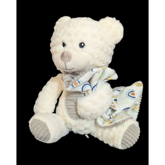 Spark Create Imagine Plush Bear w/ Blanket crinkle ears rattle lovey plush stuff - Picture 4 of 9